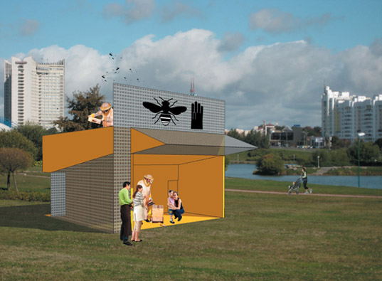 Be a Bee pavilion, Floriade, Dutch Beekeepers Association, Cradle to Cradle, meier+moor architecture, Studio Kernland, Werkmannen, urban beekeeping, beekeeping architecture