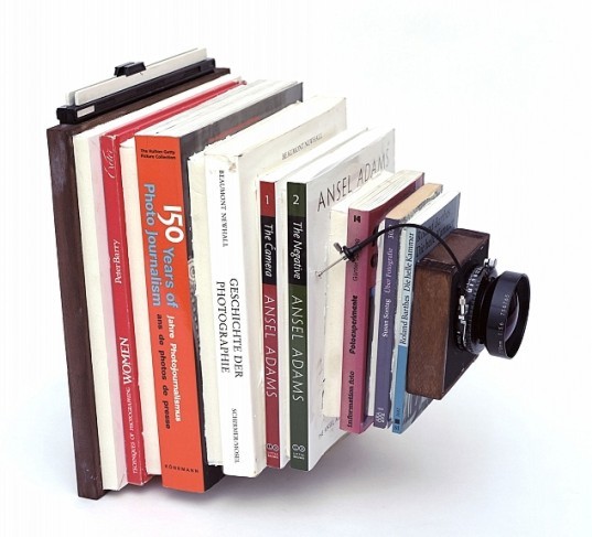 Taiyo Onorato and Nico Krebs, green camera design, biophile camera, inventive cameras, recycled books, book artwork, sustainable design