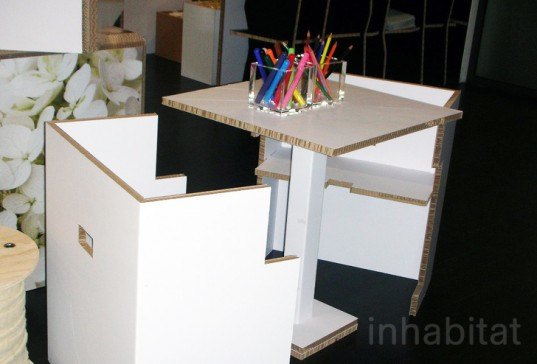 kids furniture, Andrés Cordoba, carboard kids furniture, eco furniture sets