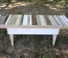 MDC Interiors’ Cool Calico Desk Is Made from a Medley of Reclaimed Wood Pieces