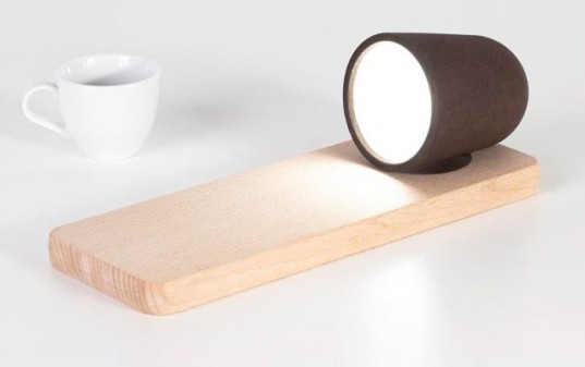 Raúl Laurí, Decafé Lamp, milan design week, first prize winner, SaloneSatellite Award, coffee grounds, biodegradable materials, sustainable materials, Green Lighting, Milan Furniture Fair, Recycling / Compost, recycled materials