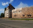 Garden-Topped Drulingen Daycare in France is Wrapped in a Dainty Wooden Lattice