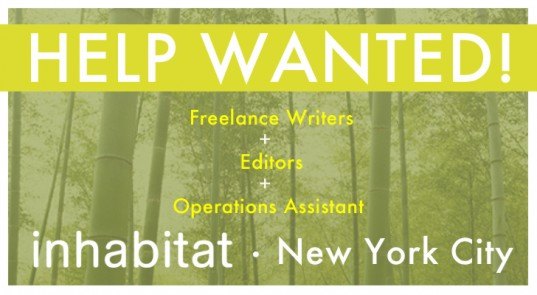 Inhabitat Help Wanted sign, Inhabitat is hiring, Inhabitat careers, Inhabitat jobs, Inhabitat recruiting