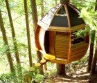 Egg-Shaped HemLoft Treehouse is Nestled in the Forests of Whistler