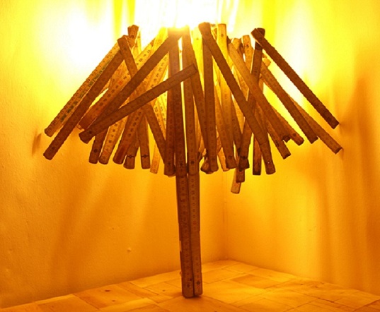 Lampada metro, Arcangelo Favata, Alicucio, Opere Aperte, Milan Furniture Fair 2012, Green Lighting, Recycled Materials