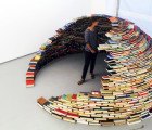 Miler Lagos’ Awesome Book Igloo is Stacked High with Recycled Reading Materials