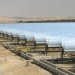 Solar array, solar power, parabolic trough, mirrored solar panels, solar energy, renewable energy