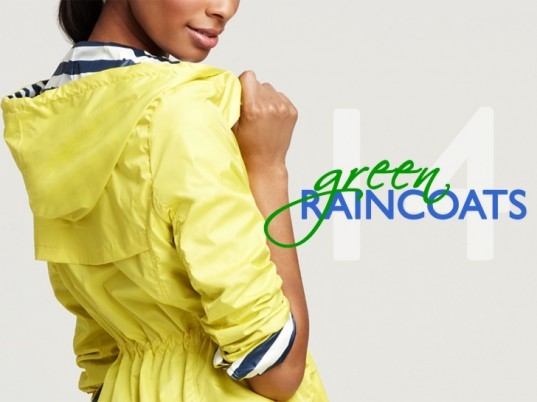 eco fashion, green raincoats, green rain jackets, rain gear, green fashion