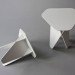 Green furniture, flatpack, side table, Andreas Kowalewski, Wedge table, green design, wedge side table