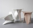 Andreas Kowalewski’s Wedge Side Table is a Genius Single-Material Flatpack Design