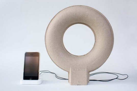 Balance, Pulpop, speakers, recycled paper pulp, doughnut-shaped, taipei, Recycled Materials, Recycling / Compost, green gadgets, Green Products,
