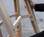 Company & Company’s Wood Ladder Folds Down to Fit in Even the Tightest Corner