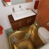 Hernandez Silva Arquitectos Design Dizzying Bathroom Above 15th-Floor Elevator Shaft