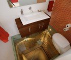 Hernandez Silva Arquitectos Design Dizzying Bathroom Above 15th-Floor Elevator Shaft
