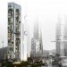 Yongsan International Business District, green design, eco design, sustainable design, Seoul, Korea, Muphy/Jahn, double skinned facade, sky forest, Pentimonium, Daniel Libeskind,