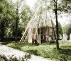 STICKS: Miniature Tipi-Shaped Kindergartens for Urban Parks in Paris