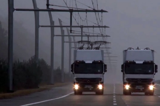 Siemens, ehighway, hybrid trucks, California, ehighway of the future