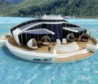 Solar-Powered Floating Island is an Off-Shore Green Retreat