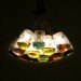 Glass pots, traditional, lamp, repurposed, recycled, sustainable, redesign, colorful