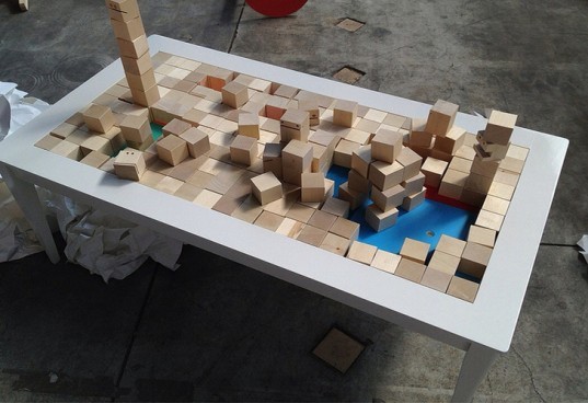Jessica Arosenius, Block Table, Block.210, coffee table, “Play in Progress”