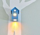 Modern Treetop Baby’s Bird House Night Light Illuminates Woodland Themed Nurseries