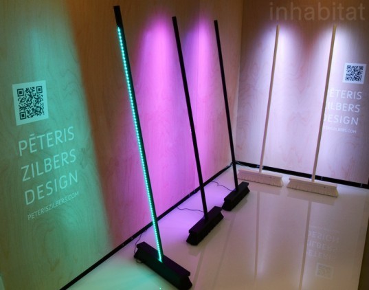 peteris zilbers, mood broom, moodbroom, broom lamp, led lighting, icff, new york design week, international contemporary furniture fair, green furniture, green design, eco design, sustainable design, led broom lamp, broom shaped lamp, broom shaped lamp, lamps at icff, led lights, led, leds