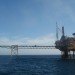 gas rig, gas well, north sea, british coast, natural gas, flaring emissions