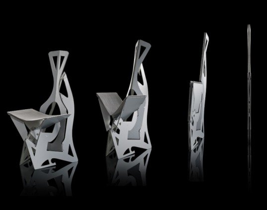 folditure, leaf chair, folding chair, green design, sustainable design, green furniture, sustainable furniture, green products, sustainable interiors, green interiors, folding leaf chair
