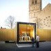 Modulorbeat, temporary construction, golden glory, bicycle capital of Germany, Muster, gilded pavilion, gold, urban design, green design, sustainable design, eco-design, Germany, temporary design, art, culture
