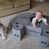 Toddler-Sized Millenium Falcon Built From Cardboard Box By Star Wars Fans