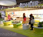 Kohler Makes a Splash at ICFF with a Neon Chartreuse Shipping Container Booth