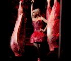 Lady Gaga Wears Another “Meat Dress”, Tweets Photo Of Herself