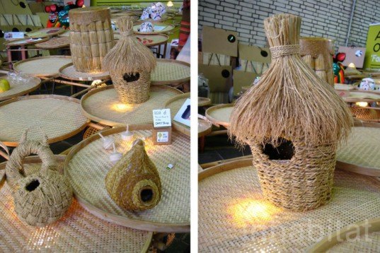 DHH Studio, OU Studio, bird nest, rice straw, Gina Hsu, Nagaaki Shaw, taiwan, biodegradable materials, waste materials, Animals, Art, Green Materials, Green Products,