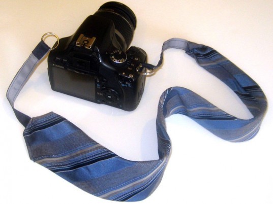 Necktie Camera Strap, DIY Father's Day Gifts, diy gifts, diy gifts for dad, green gifts for dad, green father's day gifts, eco friendly father's day gifts, diy gift ideas, make it yourself gifts, recycled gifts, green gifts, last minute fathers day gifts, fathers day gifts