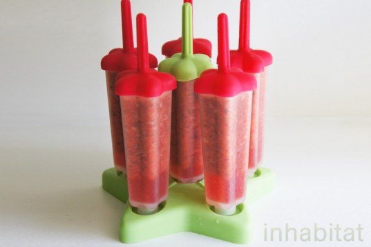 Tovolo Molds, Strawberry Popsicles, Strawberry Popsicle recipe, make your own popsicles, homemade popsicle recipes