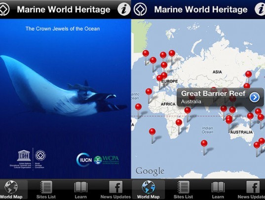 green design, eco design, sustainable design, World Oceans Day, UNESCO, UNESCO app, World Oceans APP, World Heritage Marine Programme