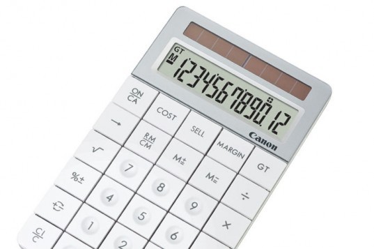 Canon, recycled calculator, canon calculator, recycled lenses calculator
