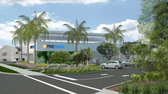 PNC Bank, net zero, net zero energy, bank branch, Fort Lauderdale, solar, daylight harvesting