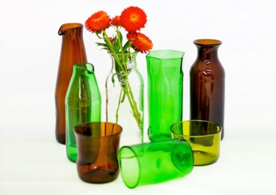 Ruth Allen's In The Spirit Collection Ruth Allen, sustainable stubbies, mixed pack, recycled glass bottles, upcycling, glass cutting, glass sculptor, In the Spirit