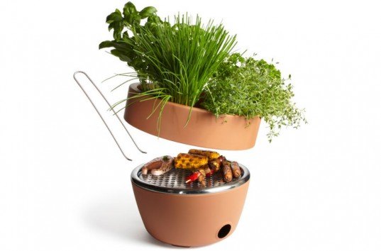 blum black hot pot bbq, blum black, hot pot bbq, bbq grill, pot bbq grill, disguised bbq grill, compact bbq grill, ceramic bbq grill