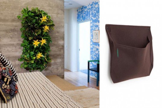 wooly pocket wall planters, wooly pocket, wall planters, felt planters, eco friendly planters, vertical gardening
