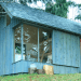 Hinterland Design, British Columbia houses, British Columbia architecture, Backyard cabin, backyard studio, shed studio, shed workspace, tiny footprint design, salvaged wood building, re-purposed wood, sustainable building, sustainable architecture