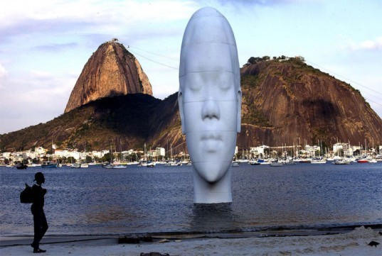 Jaume Plensa rio botafogo beach sculpture Jaume Plensa, Rio, botafogo beach, artist, sculpture, Olhar nos meus sonhos, to see my dream, resin, marble sculpture