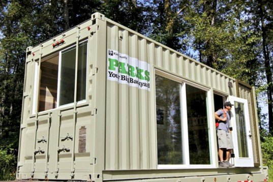 King County Parks, Cargo Camping Container, cargotecture, upcycled shipping container, shipping container, outdoor activity, shipping container camper, Tolt-MacDonald Park, Carnation Washington, Joel Egan, HyBrid Architecture, Seattle Washington