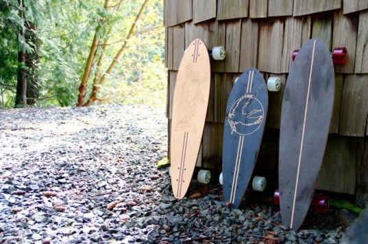 grow anthology, longboard, skateboard, recycled materials, recycled paper, recycled sports equipment