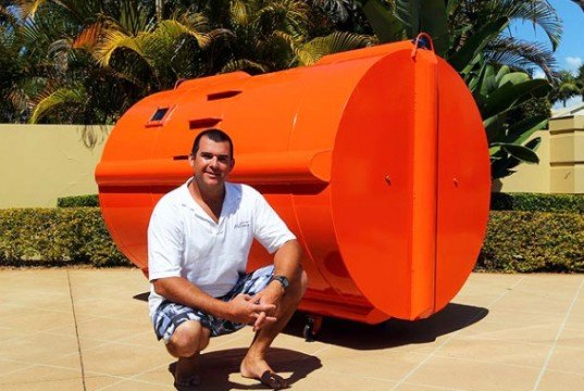 Havana Tsunami Survival Pod havana shipbuilders, havana tsunami survival pod, tsunami survival pod, tsunami, matt duncan, japan, australia, natural disaster, emergency shelter