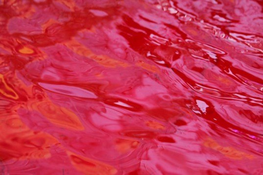 Red water, red river, red Yangtze, China, river dyed red