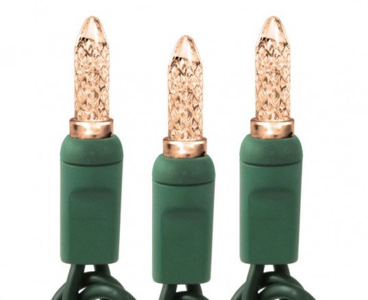 Champagne Mini LED Holiday Lights, led christmas lights, led holiday lights, led lights, light emitting diode, sustainable lighting, energy-efficient lighting, green lighting, green holidays, sustainable holidays, LED light strands, green christmas,