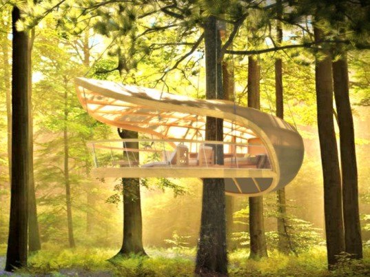 farrow partnership, treehouse vacation, eco resort, treehouse design, e'terra samara, ontario canada, bruce peninsula, unesco world biosphere reserve