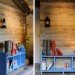 DIY recycled scaffolding, timber wall, reclaimed wood, James Higginson